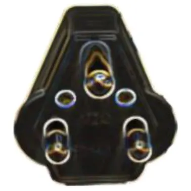 Selectrix - 16A Plug Top - White - Black (SC 49)