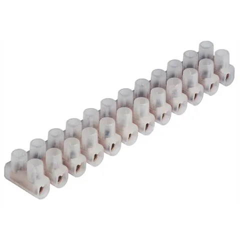 Plastic Terminal Block - 16 Amp / Clear