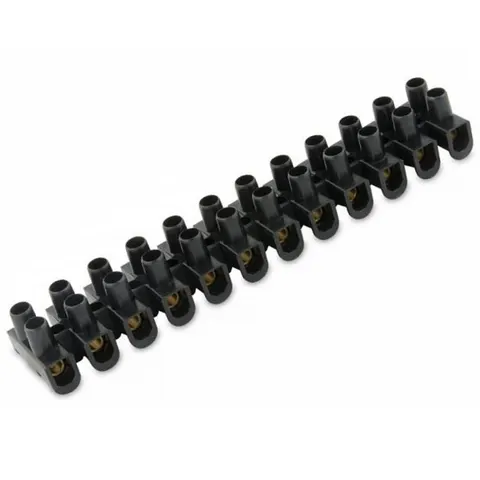 Plastic Terminal Block - 6 Amp / Black