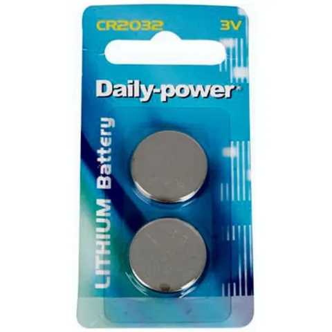 CR2032 Lithium - Button Battery - 3V -2 Pack - Daily Power