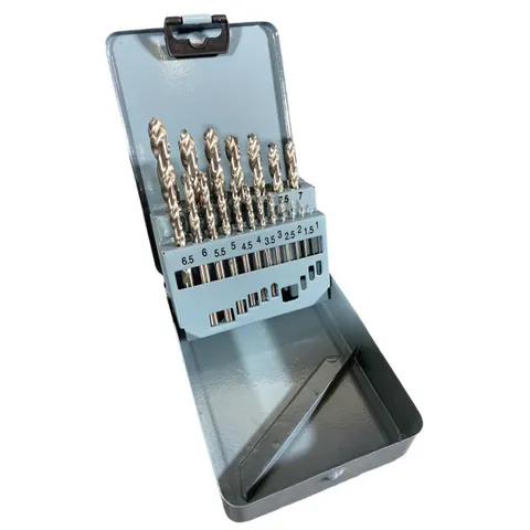 M2 Drill Bit Set - Fully Ground - 19 Piece