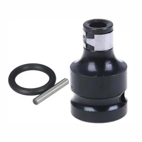Half Inch (1/2') Square to Quarter Inch (1/4') Hex/Pozi Fixed Converter