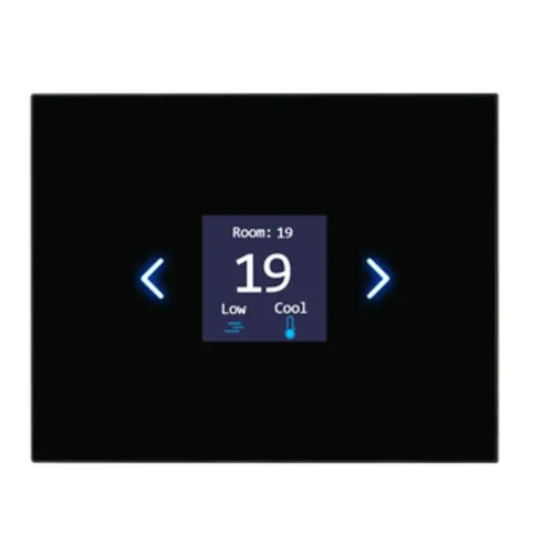 TIS Panel - Venera Wall Thermostat - 4 Relay - Black - WIFI