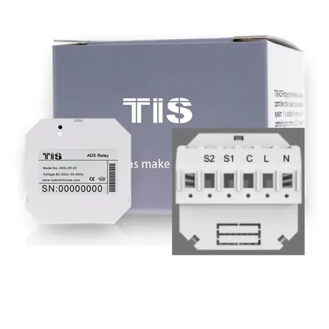 TIS - ADS Controller -  2 Relay - WIFI (ADS-2R-2Z)