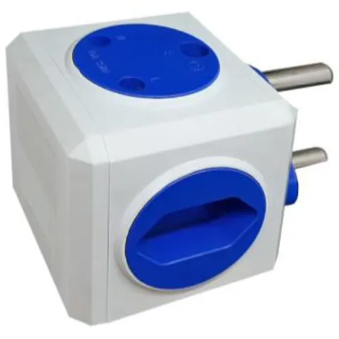 Selectrix - Multi Socket Cube (No USB Outlet) - Blue (SC 409)