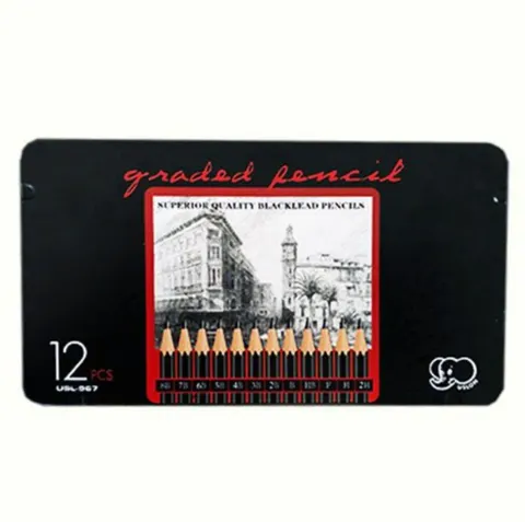 Pencil Set - Tin of 12 Graded Pieces