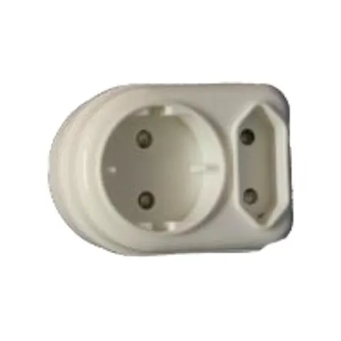 Selectrix - 1 X Round 2 pin 16A + 1 X 2 pin 5A Adaptor - (SC 598)