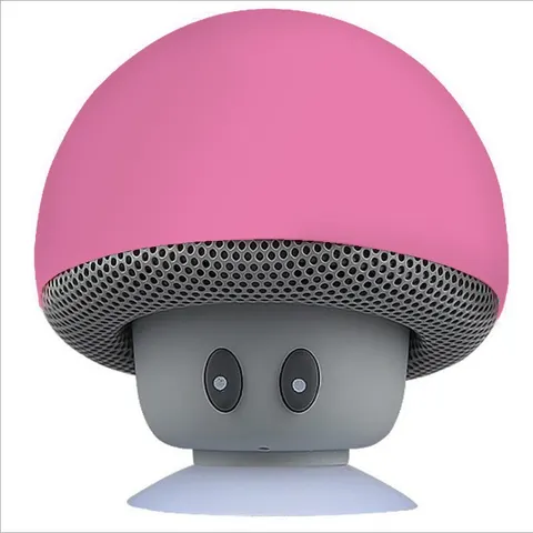 Wireless Mini Mushroom Portable Speaker - Pink