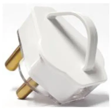Selectrix - Pull Handle 16A Plug Top  - White (SC 48A)