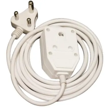 Selectrix - Extension cord with Double Coupler - White (SC 81) / 5m x 16A
