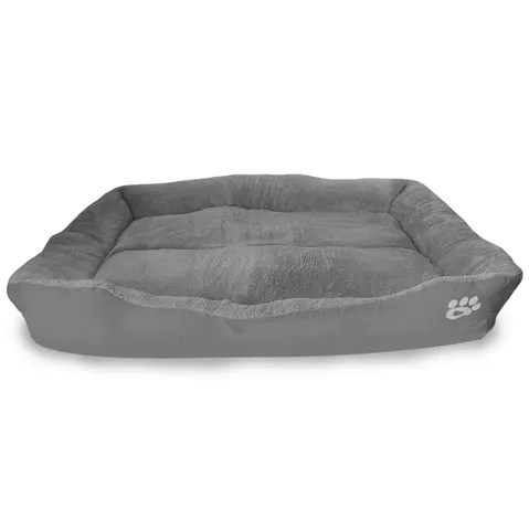 Plush Pet Sofa Bed - XL - 74 x 62 cm - 1000g / Grey