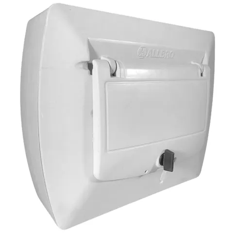 Allbro - 8 Way Surface Din ADB GRP Flap  - 216x266x111