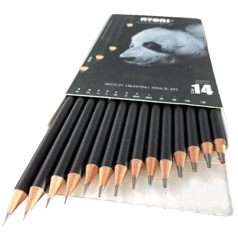 Nyoni - Sketch Drawing Pencil Kit - 14 Pcs / (SC N3031) / N3031