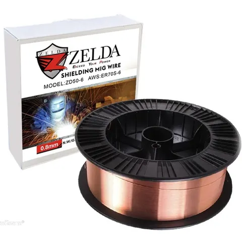 Zelda - Mig Wire - 0.8mm Mild - ER70S - 15 Kg - Plastic Spool