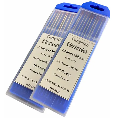 Tungsten Electrodes - For Mild Steel - 10 Pack - Click to Choose - 2.4mm Diameter / Aluminium / White Tip