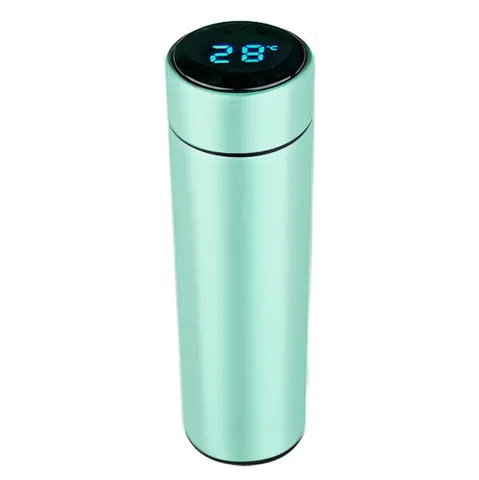 Digital Thermometer Flask - Teal