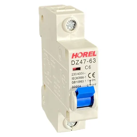 Miniture Circuit Breaker - 1 Pole - 6 Amp