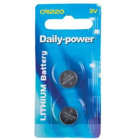 CR1220 Lithium - Button Battery - 3V - 2 Pack - Daily Power