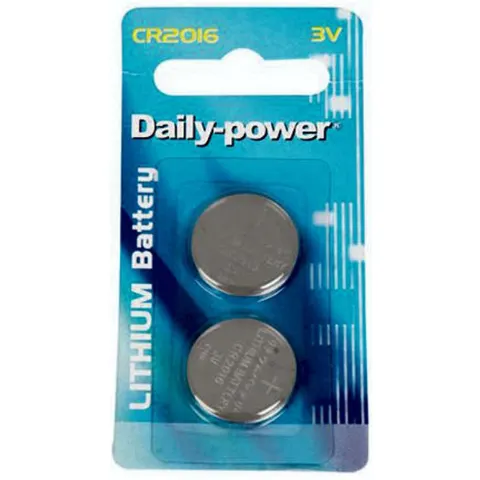 CR2016 Lithium - Button Battery - 3V - 2 Pack - Daily Power
