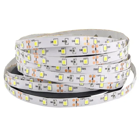 2835 - 12V - Non Waterproof - LED Striplight - 5m - Click to Choose - Cool White / 60 LEDs/m