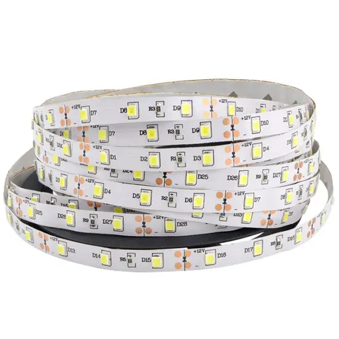 2835 - 12V - Non Waterproof - LED Striplight - 5m - Click to Choose - Daylight / 60 LEDs/m