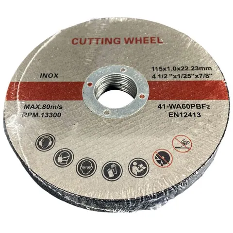 Cutting Disc - Inox - 115mm x 1mm x 22.23mm - 10 Pack - 1mm / 10 Pack