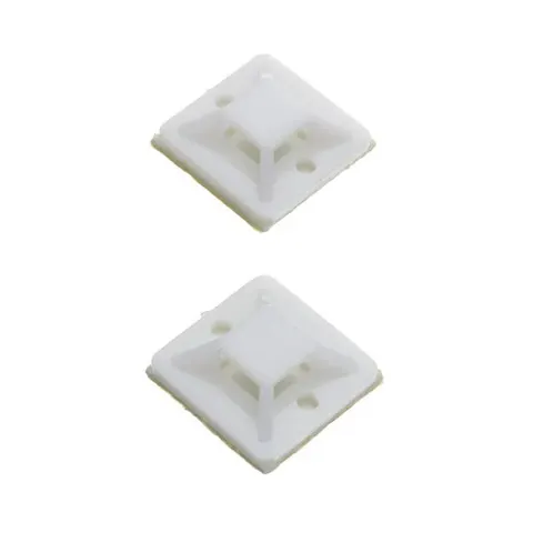 Cable Tie Mount - 20mm x 20mm / 100 Pack / White