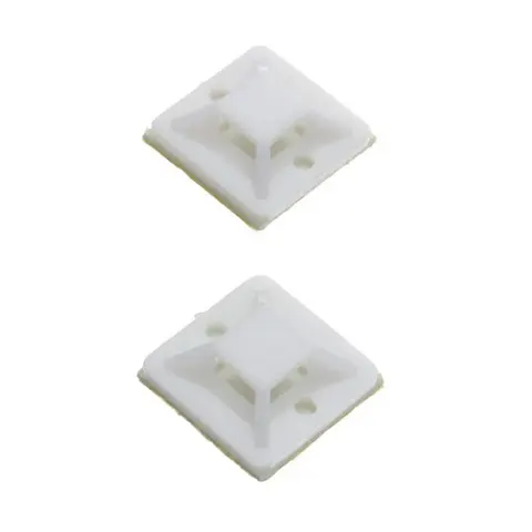 Cable Tie Mount - 25mm x 25mm / 100 Pack / White