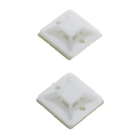 Cable Tie Mount - 30mm x 30mm / 100 Pack / White