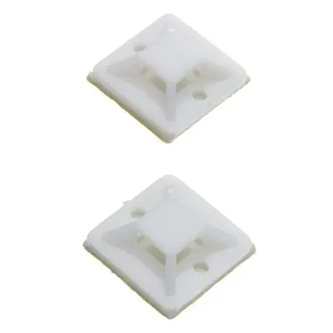 Cable Tie Mount - 40mm x 40mm / 100 Pack / White