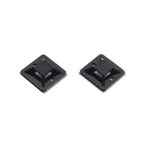 Cable Tie Mount - 20mm x 20mm / 100 Pack / Black