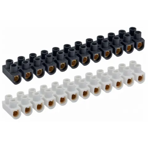 Plastic Terminal Connector Block - 15 Amp / Clear