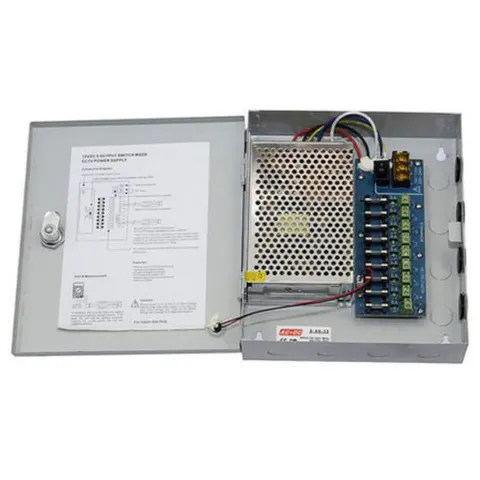 Power Supply - 12V - CCTV - 9 Cameras / 15 Amp